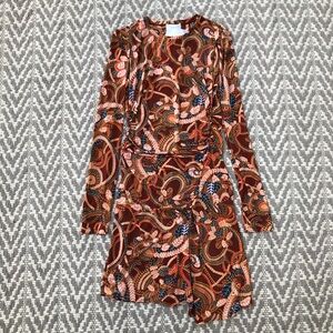 ALC Maryn draped mini dress size large